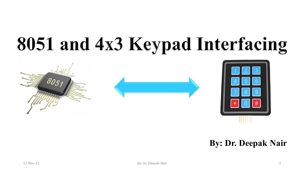 Interfacing 8051 With 4x3 Keyboard - YouTube