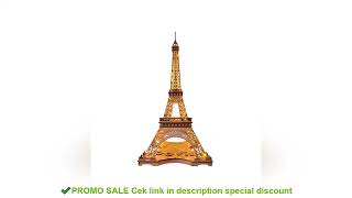 Robotime Rolife Night of the Eiffel Tower 3D Wooden Puzzle for Teens Adult Miniature Views of Famous