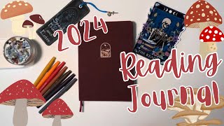 Reading Journal 2024 Set Up|| Mushroom Theme Bullet Journal