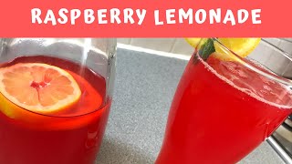 How to Make Homemade Raspberry Lemonade | Summer Drink