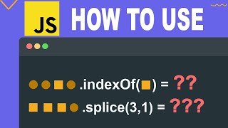 How to use indexOf() splice() | JavaScript Array Methods Tutorial