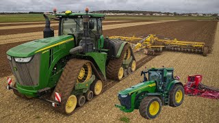 Un JOHN DEERE 9RX pour les semis de blé 2023 | 8R370 | Vaderstad Rapid | Swifter Bednard !!!