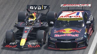 F1 vs Chevrolet Camaro ZL1 Supercars Australia at Monza | Max Verstappen vs Will Brown | 2024 Season