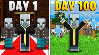 I Survived 100 Days as an EVOKER in Hardcore Minecraft...
