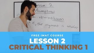 Critical Thinking, 1st Skill | IMAT | EnterMedSchool (OLD)
