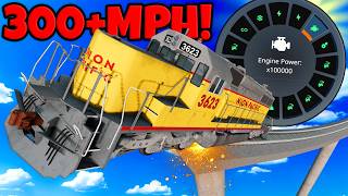 I Gave a Train 100,000x Power in BeamNG Drive...