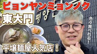 【平壌冷麺】東大門歴史文化公園駅からすぐの冷麺の人気レストラン、ピュンヤンミョンノクに行ってきた！・年の差カップル・VLOG・旅行