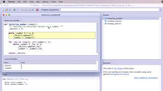 Thonny Debug : HCF Program