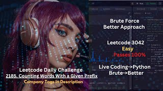 2185. Counting Words With a Given Prefix | leetcode daily challenge | dsa | python