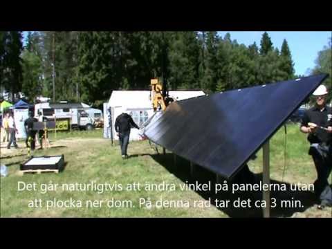 Ground mounting system for solar panels, Markmonteringssystem för solpaneler Ground mounting system for solar panels, Markmonteringssystem för solpaneler