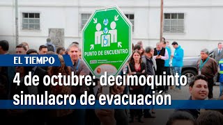Simulacro de evacuación en Bogotá en el día y en la noche | El Tiempo