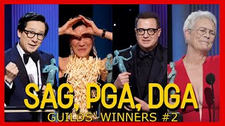 SAG, PGA, DGA AWARDS WINNERS 2023 | HIGHLIGHTS CLIPS