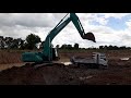 รีวิว new kobelco sk200 10 เจอดินแข็ง สวิงเร็วจัด เล่นบ่อ 8 ไร่ มีหนึด ep.1984