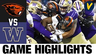 #23 Oregon State vs Washington | 2022 College Football Highlights