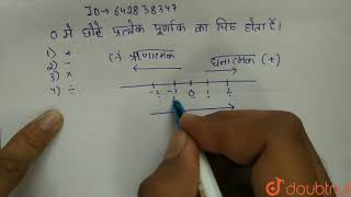 0 से छोटे प्रत्येक पूर्णाक का चिह्न होता है - | 6 | पूर्णांक  | MATHS | NCERT EXEMPLAR HINDI | D...