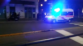 [118] Ambulanza X290 SOS Milano in sirena