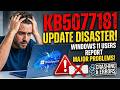 KB5077181 Update Disaster: Windows 11 Users Report Major Problems