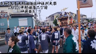 中新田諏訪神社例大祭　LAWSON中新田二丁目店乗入！