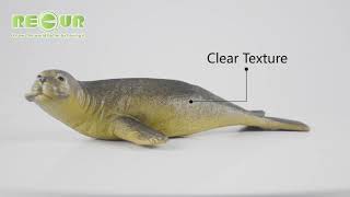 Cute Interactive Seal Model Aquarium Zoo Animal Seal Phoca Vitulina Realistic Figure RC16048S海豹