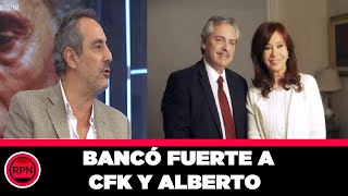 Daniel Millan bancó fuerte a Alberto Fernandez "Es mentira que con Cristina nos fue mal"