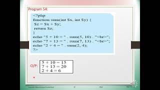 12 - Sci - IT - Lesson 5 - Server Side Scripting - PHP - Function Arguments - Lecture No.16