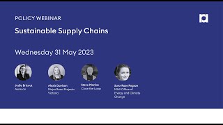 RA Webinar - Sustainable supply chains