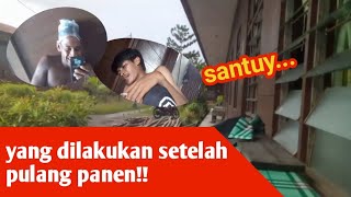 kegiatan pekerja kebun sawit setelah sampai rumah | perkebunan sawit