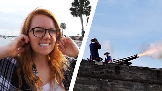 INSANELY LOUD CANNON! - St. Augustine, Florida