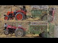 Massey 241 VS Kubota Mu4501 With Loaded Trolley !! In Sand Dunes ||