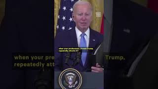 Pres. Biden Reaffirms Trust in DOJ, Opposing Donald Trump