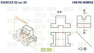 Coupe simple : Exercice 02 sur 20