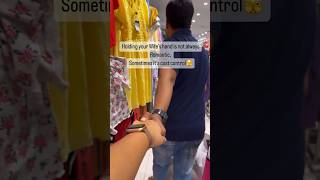 Holding Wife’s hand is not always Romantic 🤝 | Rikansh #viral #shorts #husbandwife #comedy