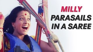 Milly Parasails In A Saree | Honeymoon Travels Pvt Ltd | Raima Sen | Kay Kay Menon
