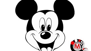 How to Draw Mickey Mouse ミッキーマウス 描いてみた