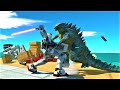 Gundam RX-78 vs monster Animal Revolt Battle Simulator