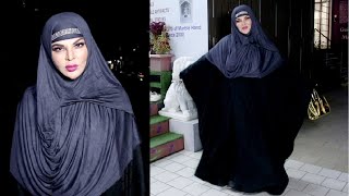 Rakhi Sawant In Abaya And Hijab Arrive To Gym In Ramadan