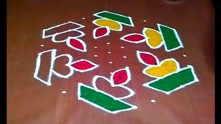 11*6 beautiful rangoli design 🌷 diwali 🪔 festival rangoli 🌷 deepavali kolam🌷@jeevanarangoli505