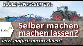 Bodenbearbeitung - selber Gülle einarbeiten oder Gülle einarbeiten lassen - Scheibenegge vs. Grubber