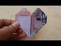 How to fold HEART with a speedy Money in 1 minute