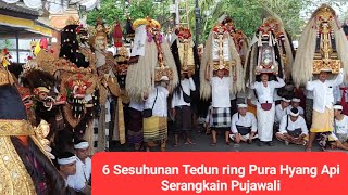 Padat Rame Krama Ngiring Sesuhunan Tedun ring Pura Hyang Api, Br. Adat Sampyang, Desa Adat Gianyar