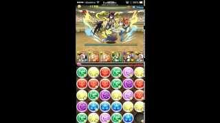 パズドラ　チャレンジダンジョン！Ｌv６回復なしハトホルＰＴ