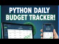 Build a Complete Budget Tracker App using Python | Expense Tracker Project with Database | project 