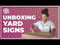 UNBOXING Yard Signs Order I UZ Marketing