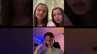 Madelein McGraw, Landon Gordon, Preston Oliver Instagram livestream 1 Apr 2022