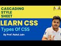Types of CSS | Inline CSS, Internal CSS & External CSS | Cascading Style Sheets | Learn CSS