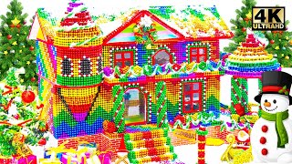 DIY - How to Build Mini Christmas House For Pets From Magnetic Balls ASMR Videos