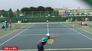 #インカレ決勝の再現！【関東リーグ2019/S1】望月勇希(中大) vs 羽澤慎治(慶大) 2019 関東大学テニスリーグ 第2戦 シングルス1