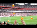 ARSENAL V BLACKPOOL-PLAYERS COMING OUT