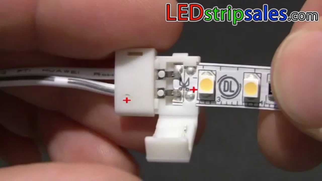 How To Cut And Connect The Single Color Led Strip Light On ...