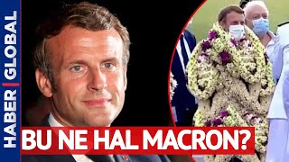 Dünya Macron'u Konuşuyor! Çiçeklere Büründü!